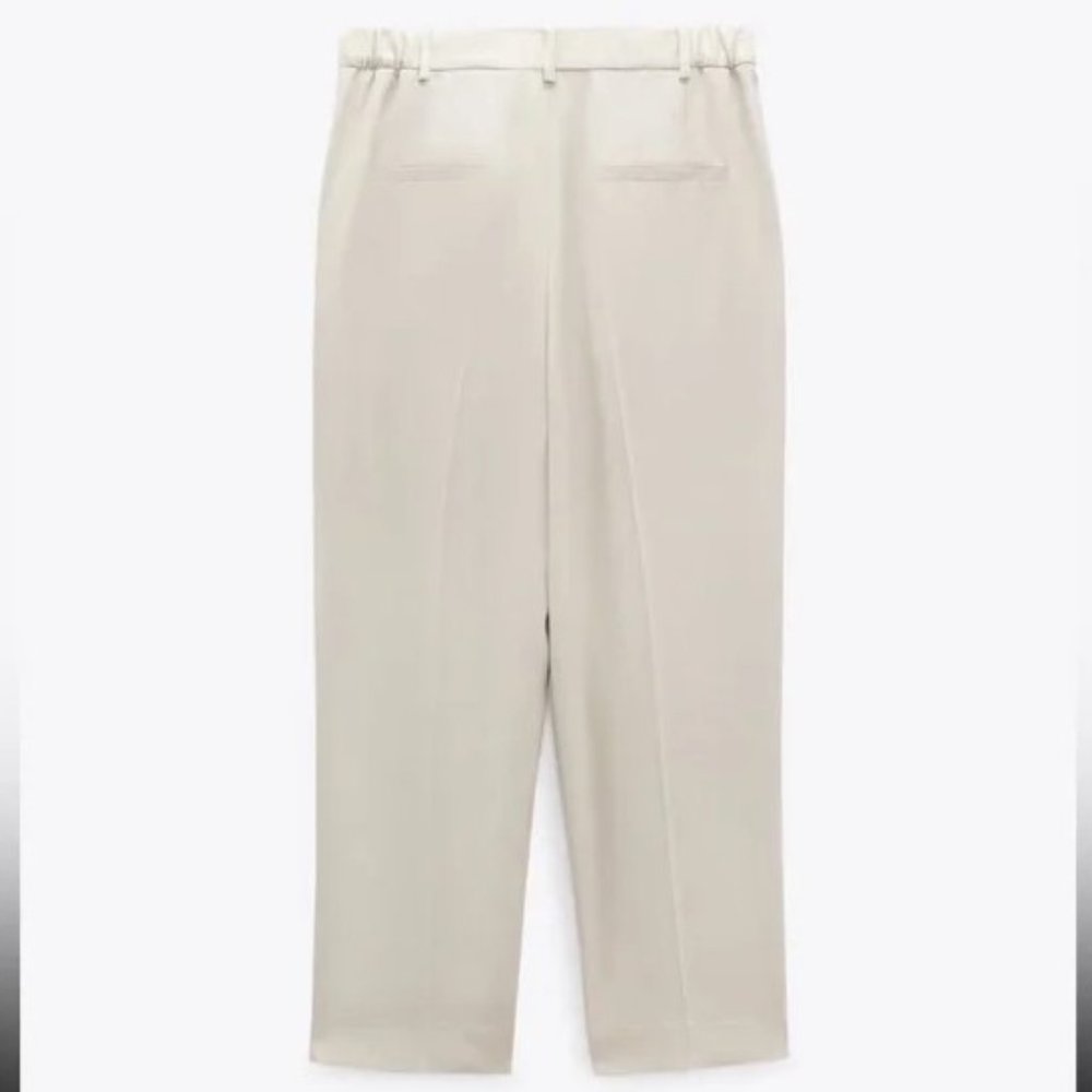 Zara Textured Ankle Pants M - Picture 6 of 13